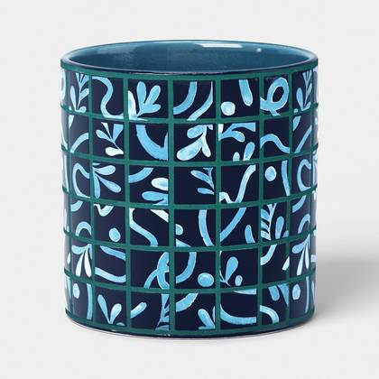 Stoneware Outdoor Tiled Planter 6.125"x6.125" - Threshold™