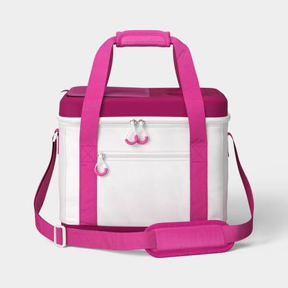 24 Cans/20.7 qt Soft Sided Cooler Pink - Sun Squad™