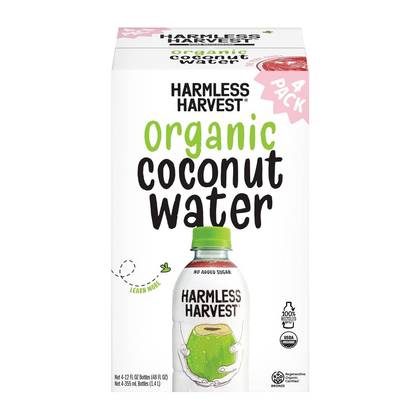 Harmless Harvest Organic Coconut Water - 4ct/12 fl oz