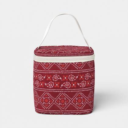 4 Cans/3.1 qt Soft Sided Personal Cooler Red Bandana - Sun Squad™