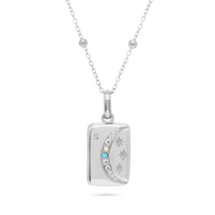 Written In The Stars Locket Necklace (Silver)
