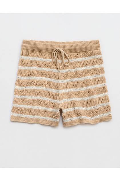 Aerie Mini Sweater Short Koko Brown