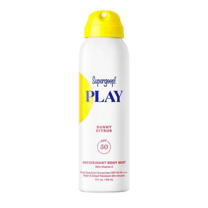 Supergoop! PLAY Antioxidant Body Sunscreen Mist with Vitamin C - SPF 50 - Sunny Citrus - 3 fl oz
