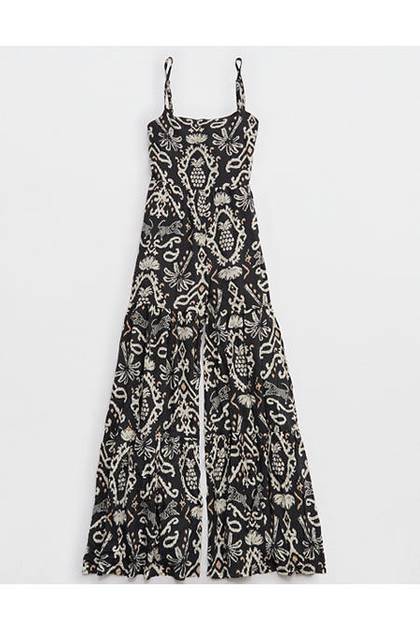 Aerie Party Jumpsuit Smoked Gray