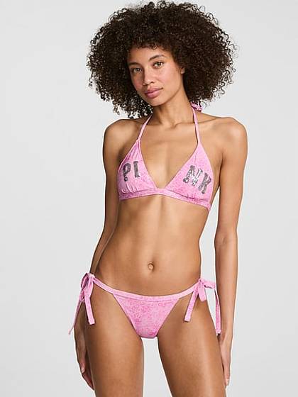 Push-Up Triangle String Bikini Top
