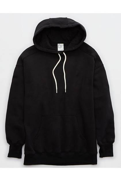OFFLINE By Aerie Cloud Fleece Oversized Hoodie True Black