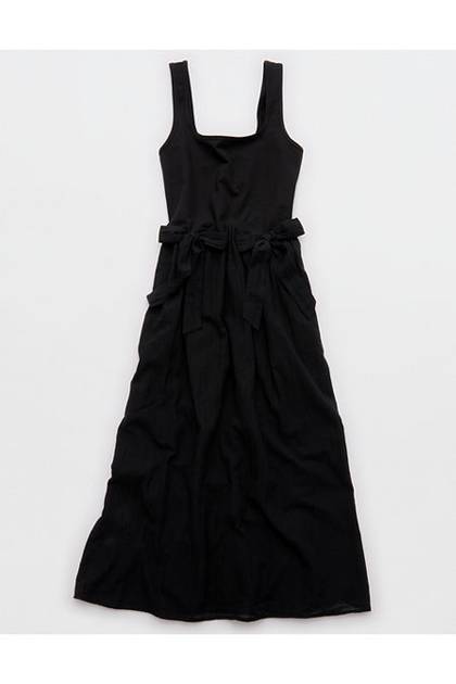 Aerie At The Barre Bow Dress True Black