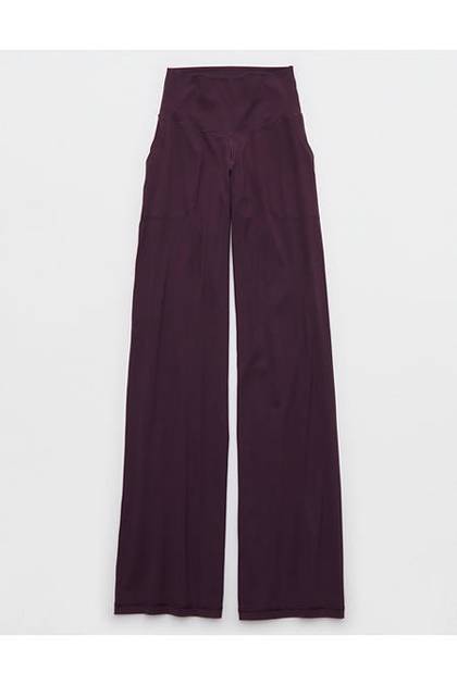 OFFLINE By Aerie Real Me XTRA High Waisted Trouser Cool Berry