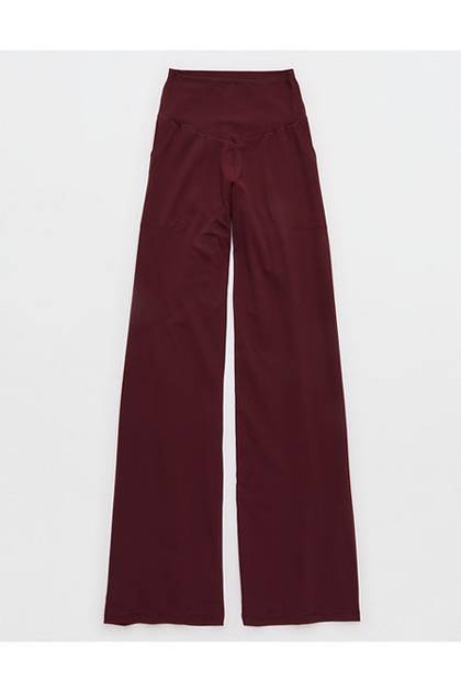 OFFLINE By Aerie Real Me XTRA High Waisted Trouser Royal Berry