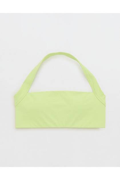 OFFLINE By Aerie Real Me XTRA Halter Classic Sports Bra Sharp Green