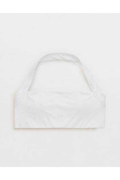 OFFLINE By Aerie Real Me XTRA Halter Classic Sports Bra White