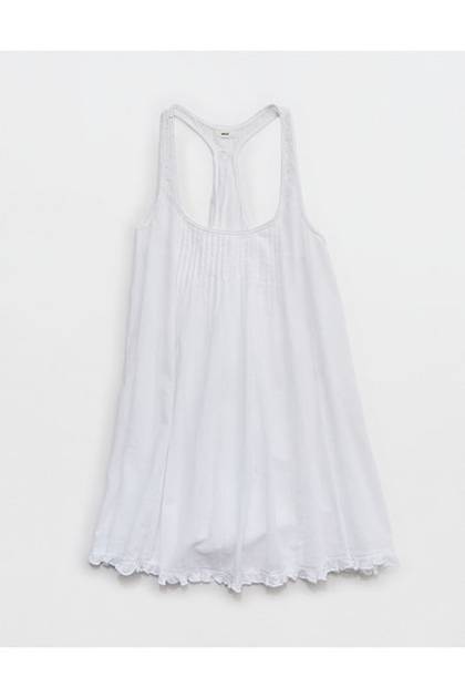 Aerie Swingy Dress White