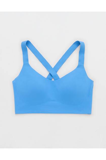 OFFLINE By Aerie Real Me XTRA Hold Up! Push Up Sports Bra Tidal Blue
