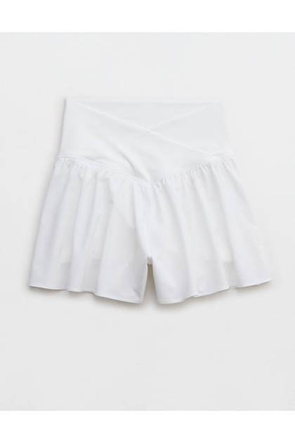 OFFLINE By Aerie Real Me Crossover Flowy Short White