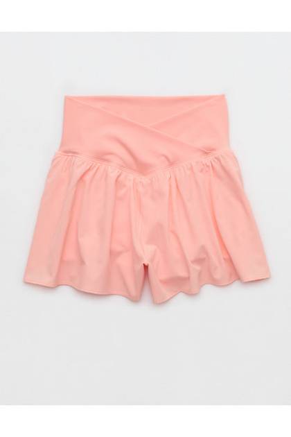 OFFLINE By Aerie Real Me Crossover Flowy Short Macaroon