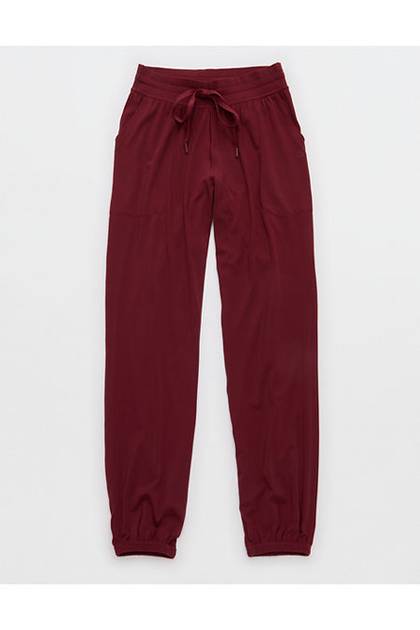OFFLINE By Aerie Real Me Classic Jogger Deep Ruby