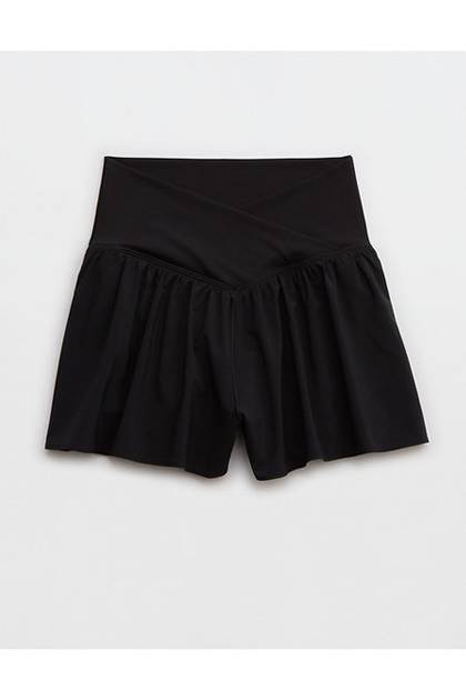 OFFLINE By Aerie Real Me Crossover Flowy Short True Black