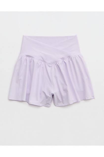 OFFLINE By Aerie Real Me Crossover Flowy Short Lavender Dawn
