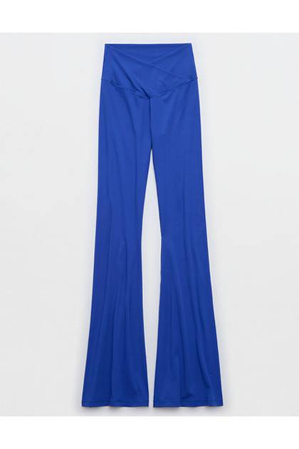 OFFLINE By Aerie Real Me High Waisted Crossover Flare Legging Yearbook