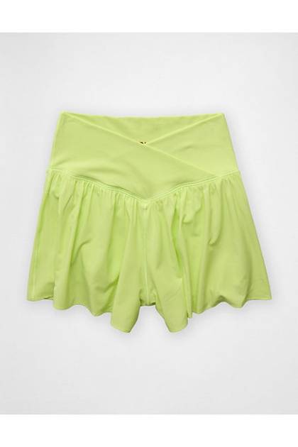 OFFLINE By Aerie Real Me Crossover Flowy Short Sharp Green