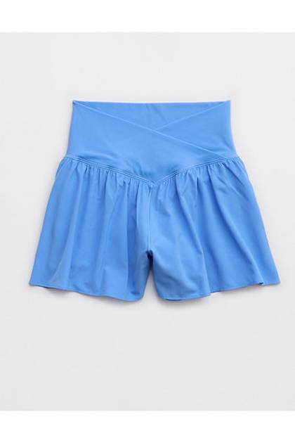 OFFLINE By Aerie Real Me Crossover Flowy Short Tidal Blue