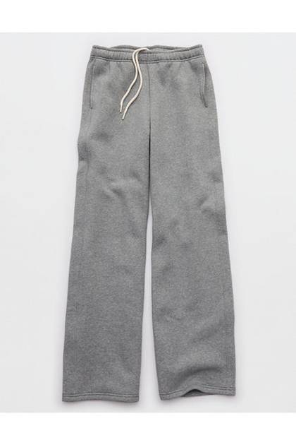 OFFLINE By Aerie Cloud Fleece Trouser Dark Heather Gray