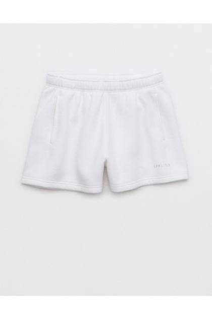 OFFLINE By Aerie 3" Cloud Fleece Short White