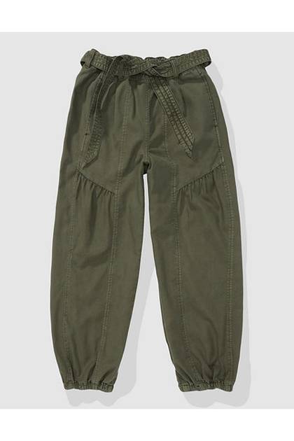 Aerie Tie-Waist Jogger Military Green