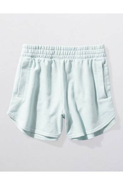 Aerie On My Way High Waisted Short Dusty Seafoam