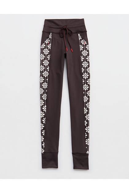 OFFLINE By Aerie Warmup High Waisted Pocket Legging Deep Earth