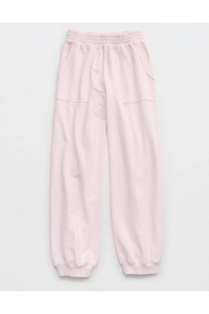 Aerie Vacay Jogger Pink Petal
