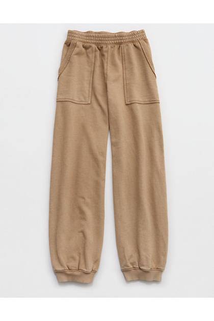 Aerie Vacay Jogger Toasted Almond