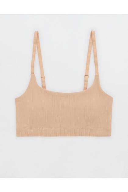 Superchill Seamless Padded Scoop Bralette Sands