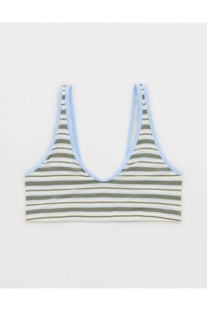 Superchill Modal Scoop Bralette Olive Fun