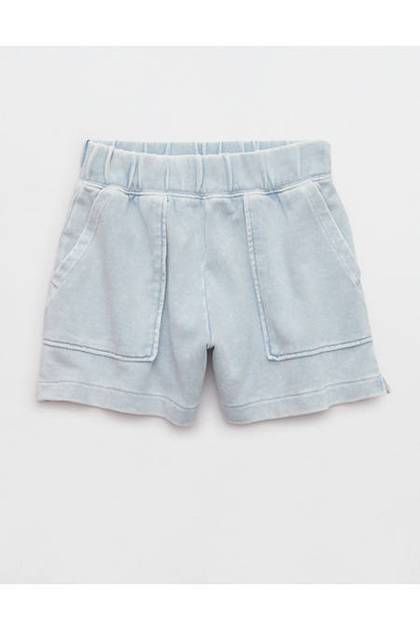 Aerie Go-To Fleece Short Cloud Wash