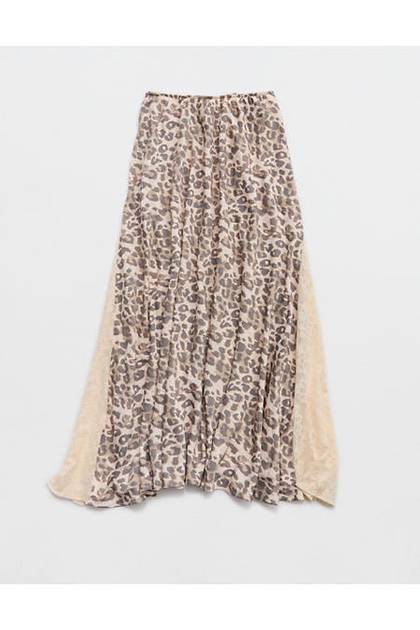Aerie Satin Maxi Skirt Cake Batter