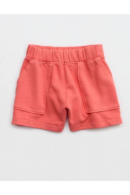 Aerie Go-To Fleece Short Rusty Peach