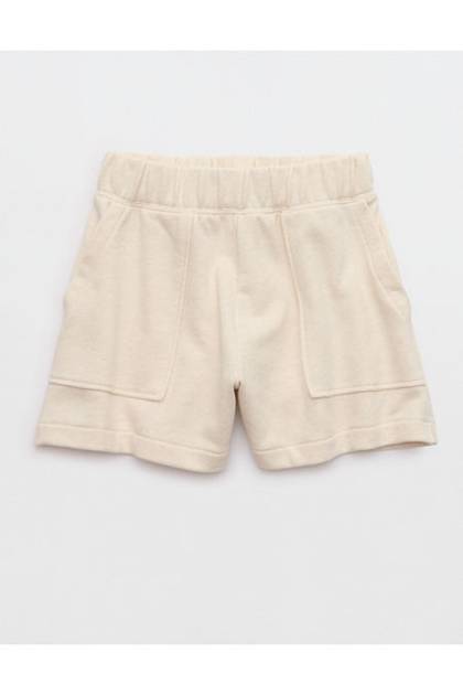 Aerie Go-To Fleece Short Heather Frost