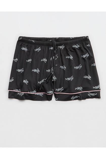 Aerie Real Soft® Pajama Boxer Shell Gray