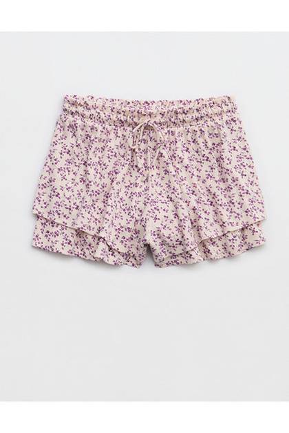 Aerie Pointelle Pajama Boxer Sandbar