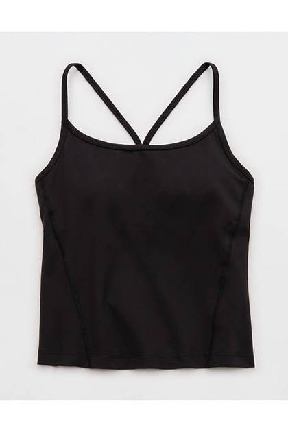 OFFLINE By Aerie The Hugger Tank Top True Black