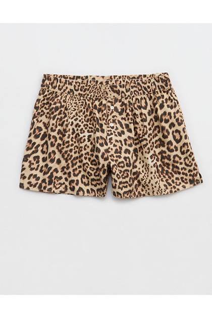Aerie Flannel Girl Boxer Natural