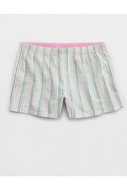 Aerie Around Town Seersucker Boxer Soft Muslin