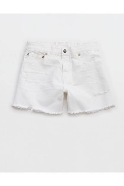 Aerie Daydream Denim Short White