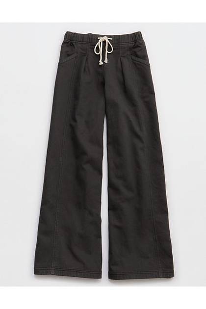 Aerie Daydream Denim Stretch Trouser Smoked Gray