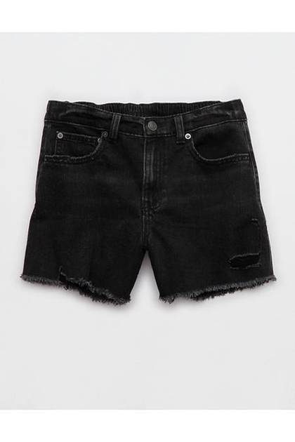Aerie Daydream Denim Short Charcoal Ash