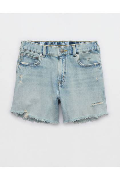 Aerie Daydream Denim Short Light Blue
