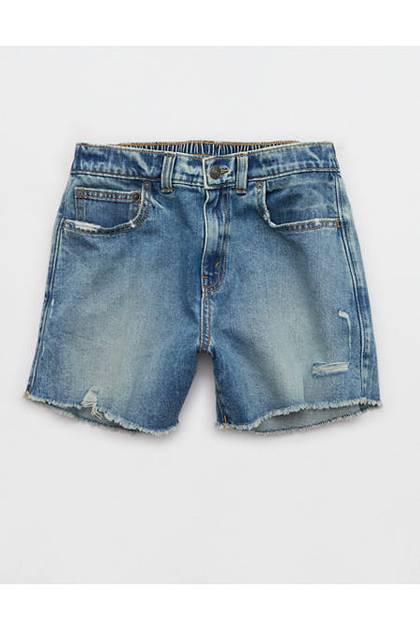 Aerie Daydream Denim Short Medium Indigo Wash