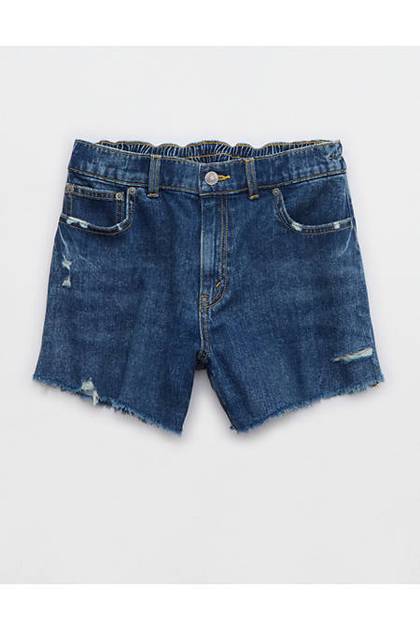 Aerie Daydream Denim Short Rocky Blue
