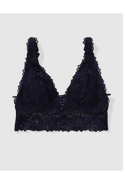 Show Off Lace Padded Bralette Navy